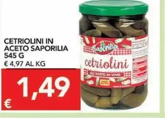 Cetriolini in aceto saporilia