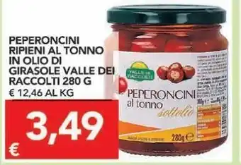 TuoDi Peperoncini ripieni al tonno in olio di girasole valle del raccolti offerta