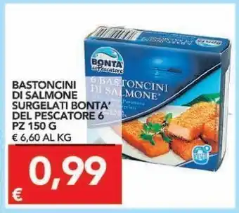 TuoDi Bastoncini di salmone surgewlati bonta' del pescatore 6 pz 150 g offerta