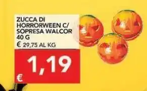 Zucca di horrorween c/ sopresa walcor