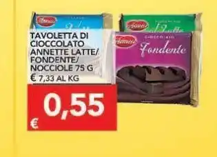 TuoDi Tavoletta di cioccolato annette latte fondente nocciole offerta