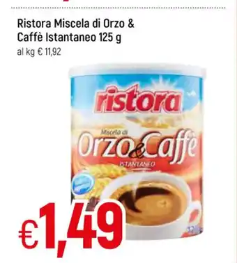 Famila Ristora Miscela di Orzo & Caffè Instantaneo 125 g offerta