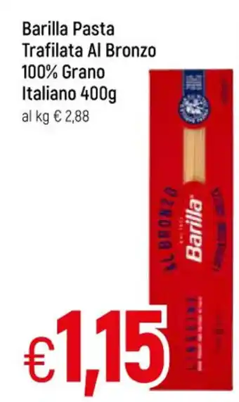 Famila Barilla Pasta Trafilata Al Bronzo 100% Grano Italiano 400 g offerta
