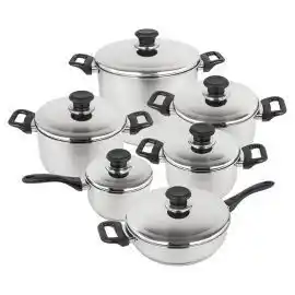Batteria di pentole in acciao 12pz blumenthal bavaria