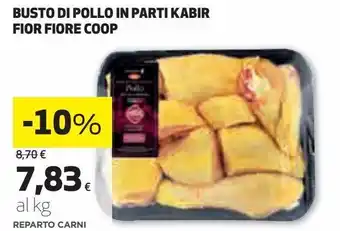 Ipercoop Busto di pollo in parti kabir fior fiore coop offerta