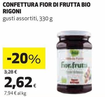 Confettura fior di frutta bio rigoni