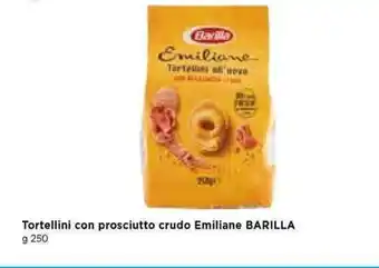 A&O Barilla Emiliane Tortellini con prosciutto crudo g 250 offerta