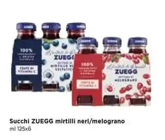 A&O Zuegg Succhi mirtilli neri/melograno ml 125x6 offerta