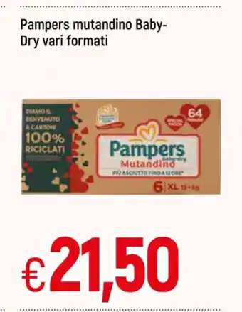 Famila Pampers mutandino Baby-Dry vari formati offerta