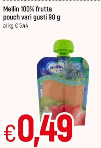 Mellin 100% Frutta Pouch Vari Gusti 90 g