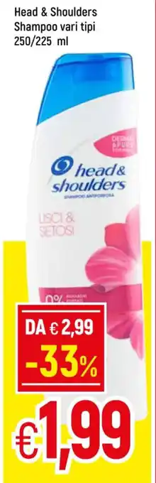 Famila Head & Shoulders Shampoo 250/225 ml offerta