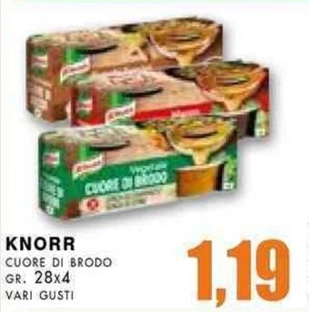 Knorr Cuore di Brodo gr. 28x4 vari gusti