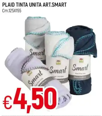 Famila Plaid Tinta Unita Art.Smart cm 125 x 155 offerta