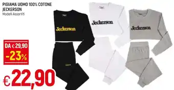 Famila Pigiama Uomo 100% Cotone Jeckerson offerta