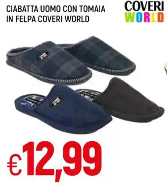 Famila Ciabatta Uomo Con Tomaia In Felpa Coveri World offerta