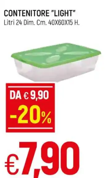 Famila Contenitore "Light" Litri 24 Dim. Cm. 40 x 60 x 15 H. offerta