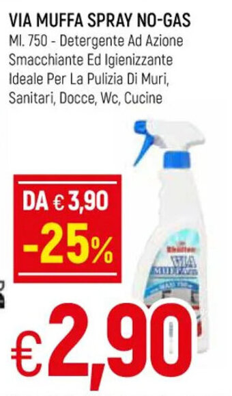 Famila Via Muffa Spray No-Gas ml 750 offerta