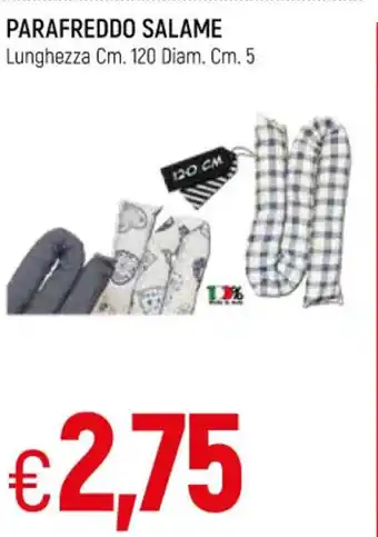 Famila Parafreddo Salame Lunghezza Cm. 120 Diam. Cm 5 offerta