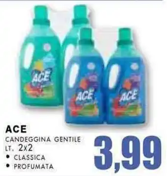 La Mimosa Supermercati Ace Candeggina Gentile lt. 2x2 Classica/Profumata offerta