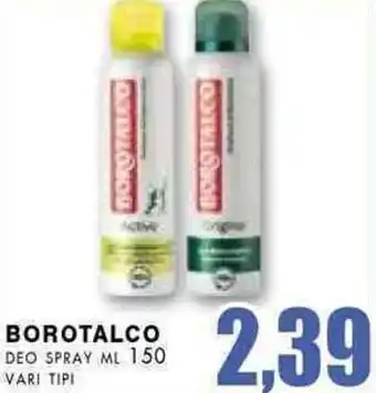 La Mimosa Supermercati Borotalco Deo Spray ml 150 vari tipi offerta