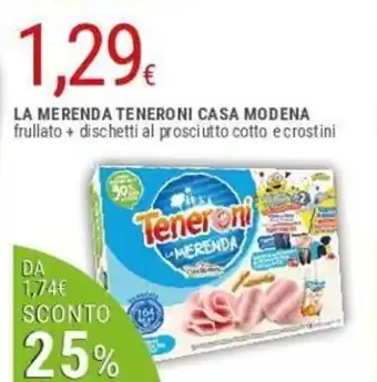 Teneroni La Merenda Casa Modena Frullato + Dischetti Al Prosciutto Cotto E Crostini