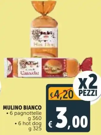 Deco Supermercati Mulino Bianco 6 pagnottelle g 360 offerta