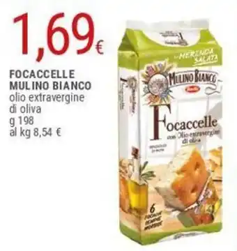 Doro Supermercati Mulino Bianco Focaccele Olio Extravergine di Oliva g 198 offerta