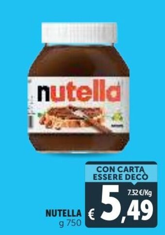 Deco Supermercati Nutella g 750 offerta