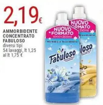 Doro Supermercati Fabuloso Ammorbidente Concentrato 54 Lavaggi, Lt 1,5 offerta