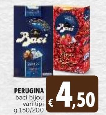 Deco Supermercati Perugina baci bijou vari tipi g 150/200 offerta