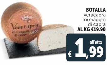 Deco Supermercati Botalla veracapra formaggio di capra offerta