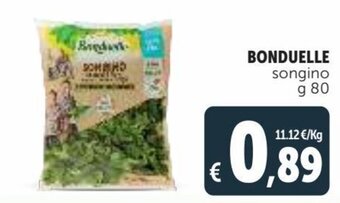 Deco Supermercati Bonduelle songino g 80 offerta