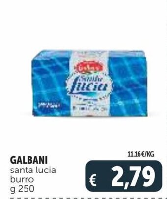 Deco Supermercati Galbani santa lucia burro g 250 offerta