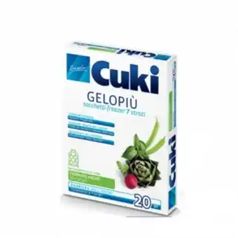 PiùMe Cuki gelopiù sacchetti freezer - formato medio - 20 sacchetti - lt 2.5 - cm 23x32 offerta