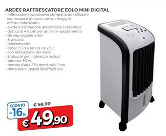 DPiù Ardes Ventilatore offerta