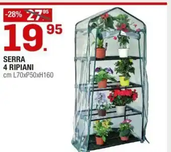 Serra 4 Ripiani cm L70xP50xH160