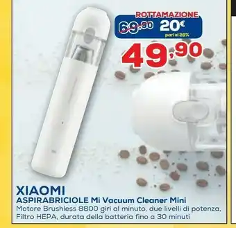 Euronics Xiaomi Aspirabriciole Mi Vacuum Cleaner Mini offerta
