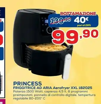 Euronics Princess 182025 Digital Aerofryer XXL offerta