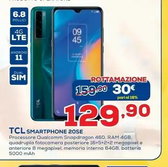 Euronics TCL 20se Smartphone offerta