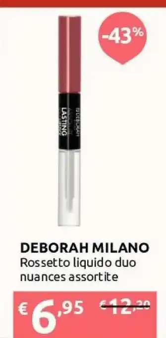 Ipersoap Deborah Milano Rossetto Liquido Duo Nuances offerta
