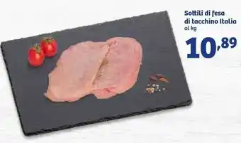 In'S Mercato Val tenera Sottili Di Fesa Di Tacchino offerta