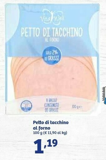 In'S Mercato Vita well Petto Di Tacchino Al Forno 100 G(ml) offerta