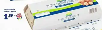 In'S Mercato Buongiorno natura 10 Uovo Fresche Medie Allevate A Terra offerta