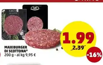 PENNY Penny Market Maxiburger Di Scottona offerta