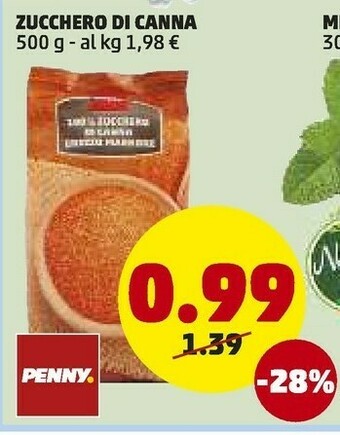PENNY Zucchero di canna offerta