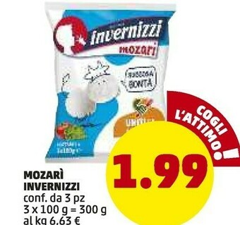 PENNY Invernizzi Mozzarella offerta