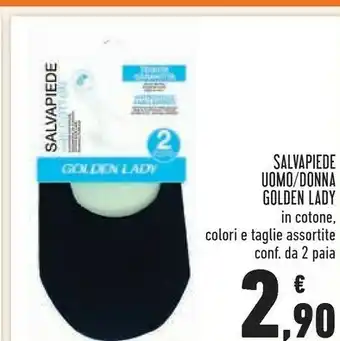 Conad Superstore Salvapiede Uomo/donna Golden Lady offerta