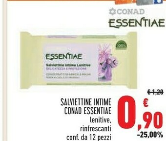 Conad Superstore Conad Essentiae Salviettine Intime offerta