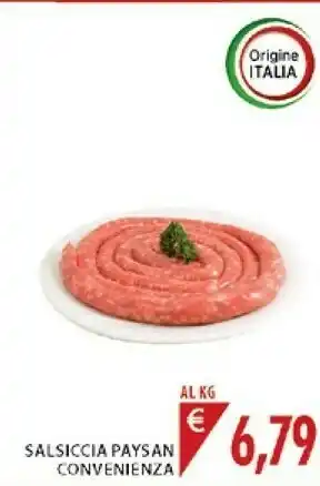 Mercatò Salsiccia Paysan Convenienza offerta