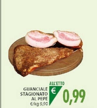 Mercatò Guanciale Stagionato Al Pepe offerta